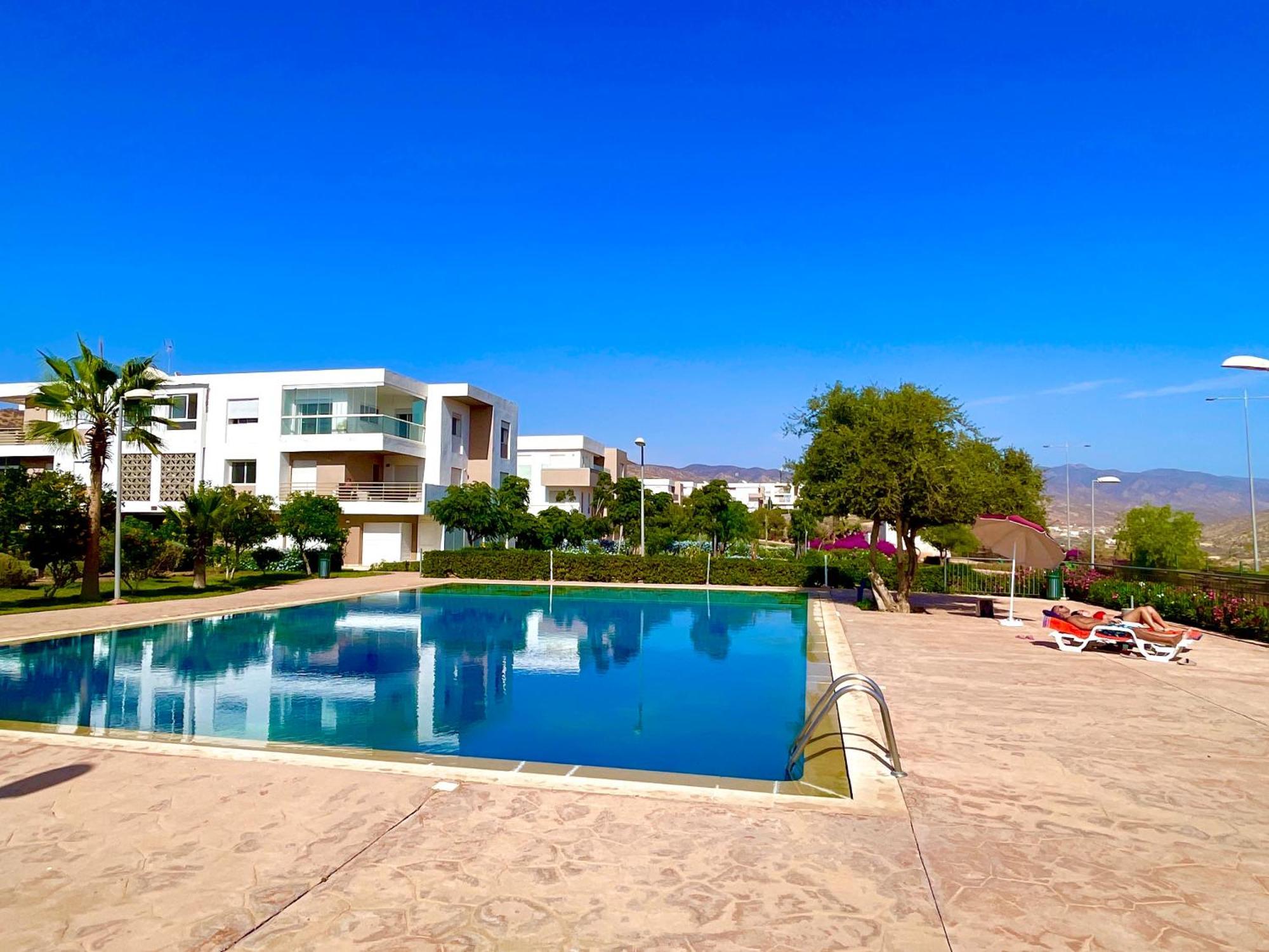 Appartement Vue Sur Piscine Et Montagne Imi Ouadar Taghazout Exterior foto