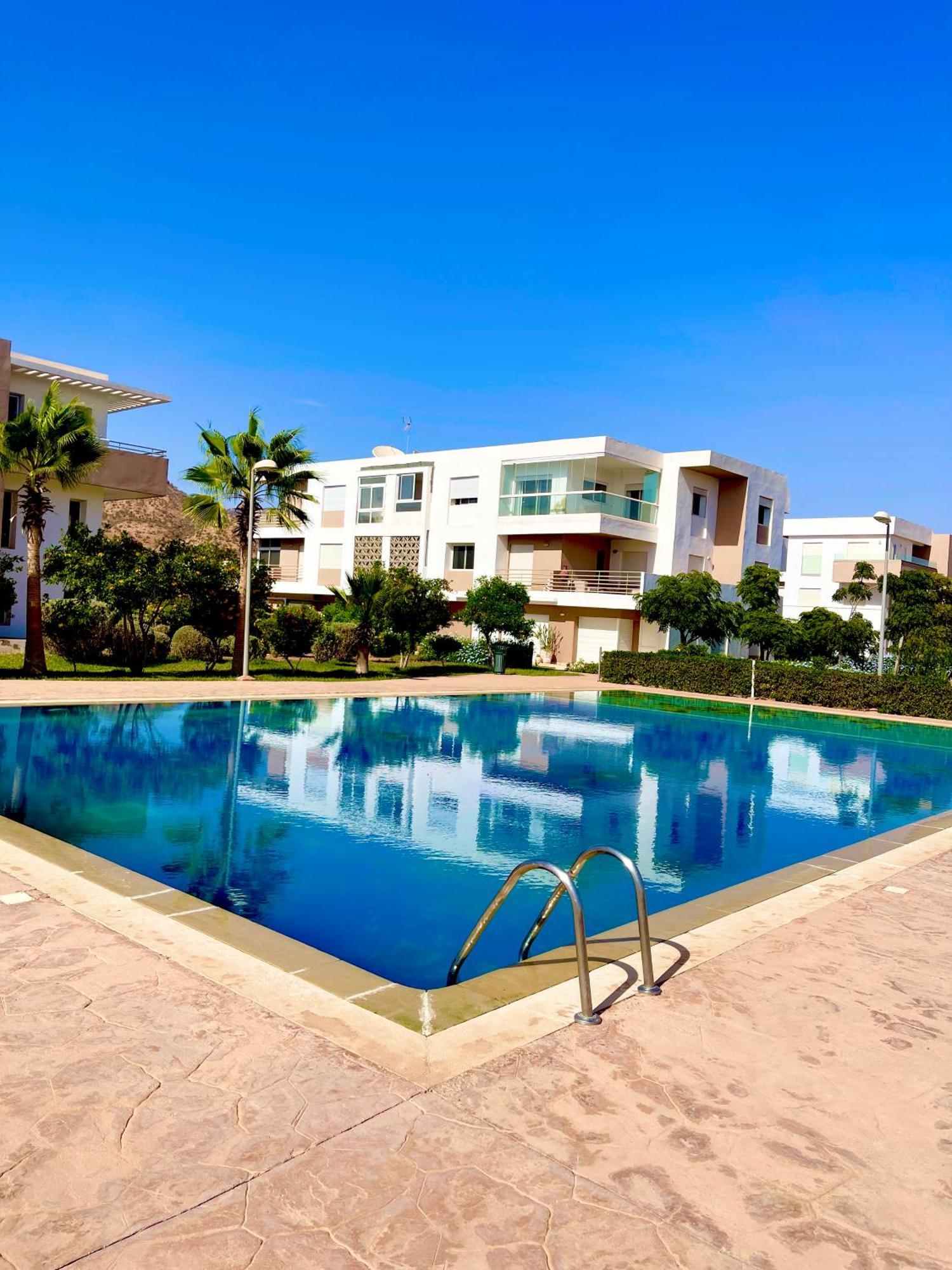Appartement Vue Sur Piscine Et Montagne Imi Ouadar Taghazout Exterior foto